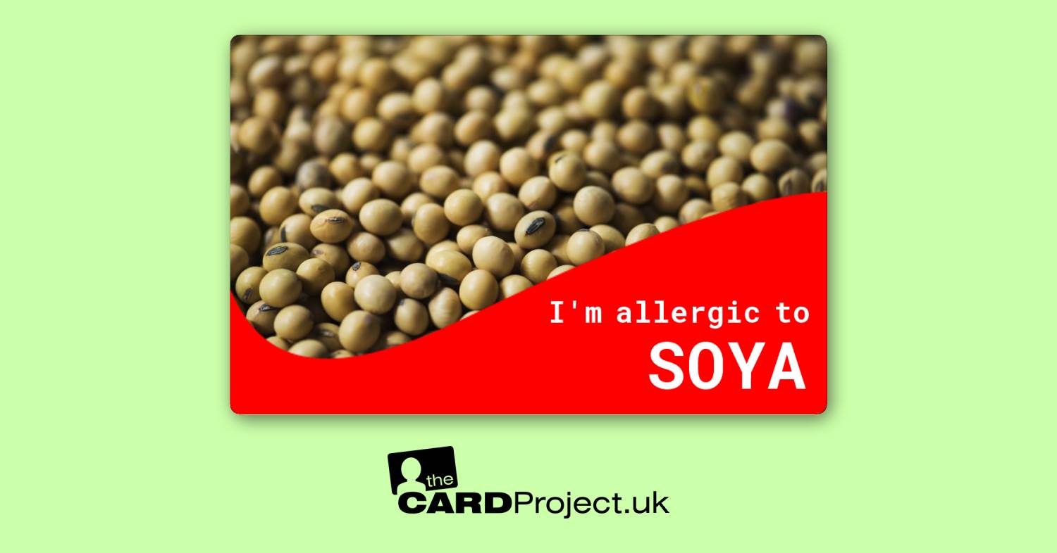 Soya Allergy Card